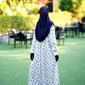 Anisha Print Abaya.Quince