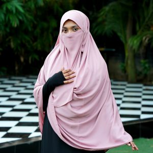 Naba Full Coverage Ready hijab.Dusty Pink
