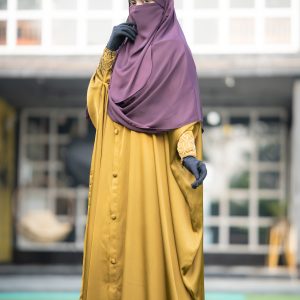 Uzma Karchupi Kaftan.Mustard Yellow